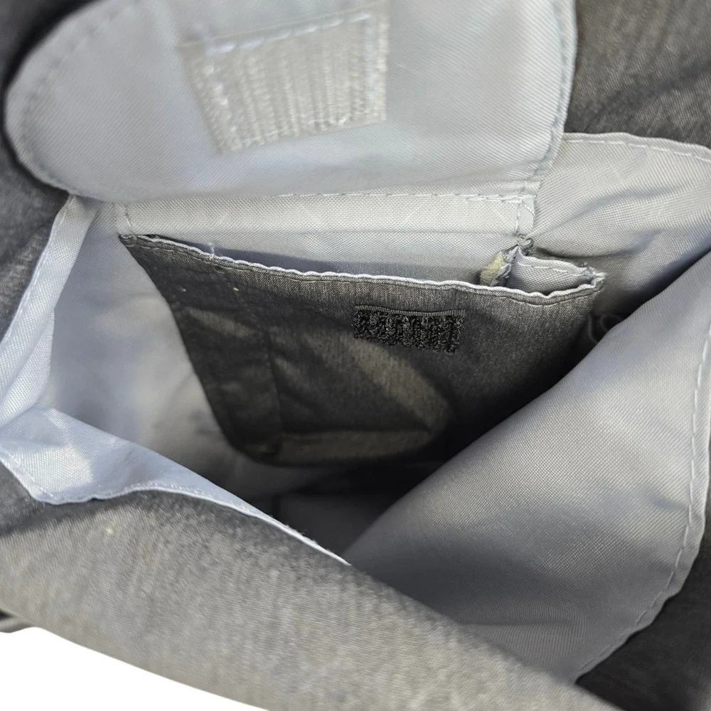 Lassig Neckline‎ Diaper Bag Charcoal Gray Recycled Polyester with Changing Mat